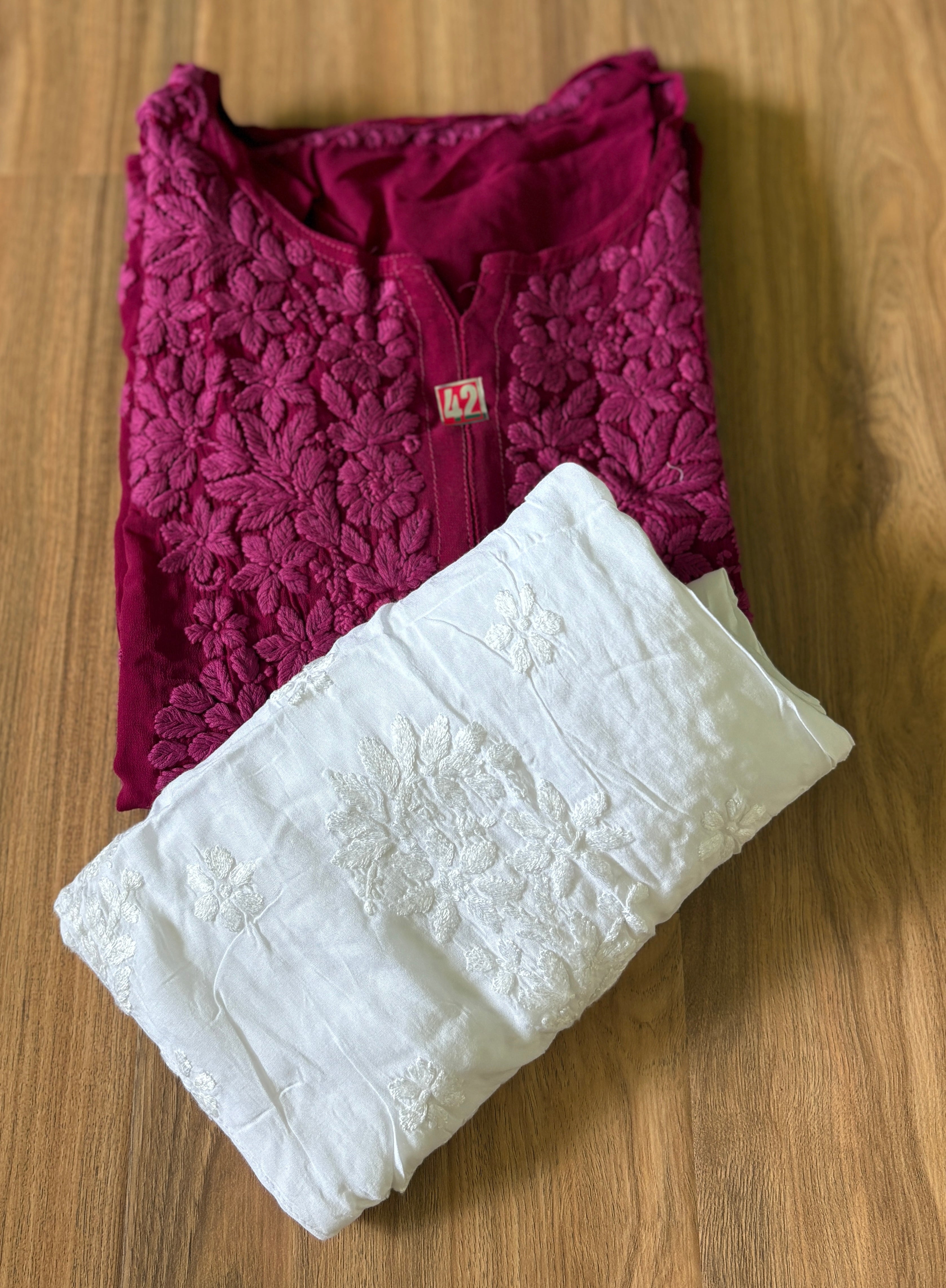 Viscose Premium 3D Chikankari Kurti