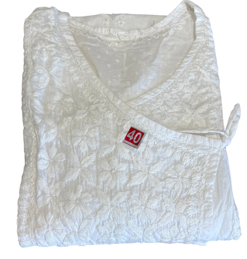 2 Piece Chikankari Angrakha Set