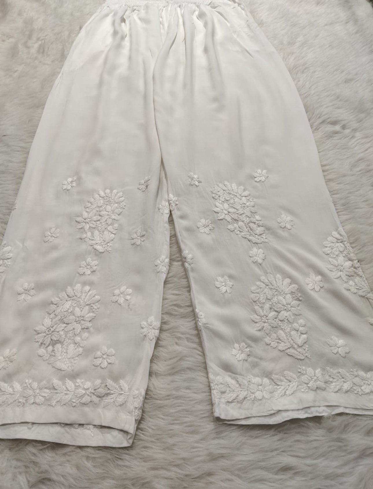 Peach Handmade Chikankari Kurti