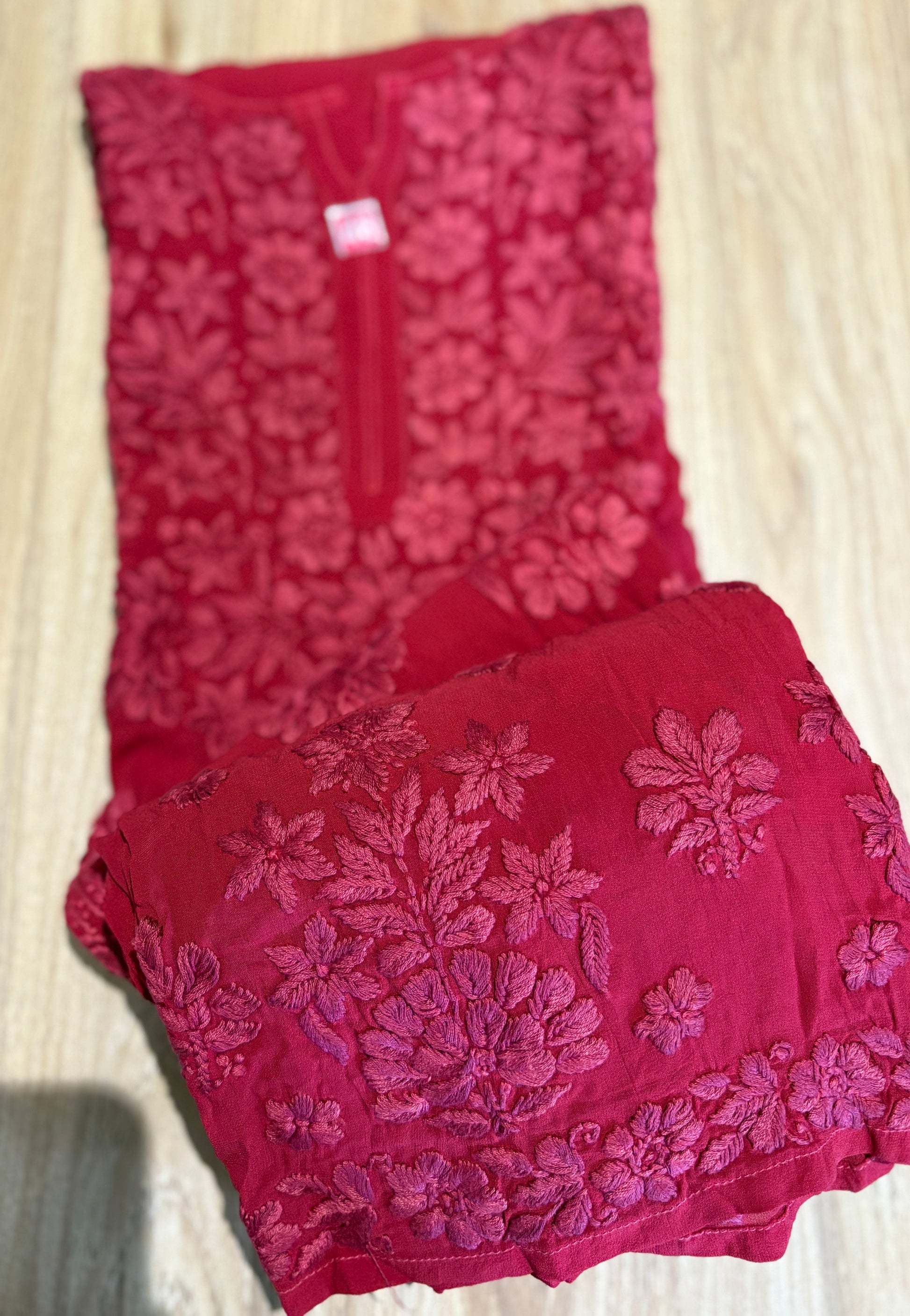 2 Piece Chikankari Set With Lining
