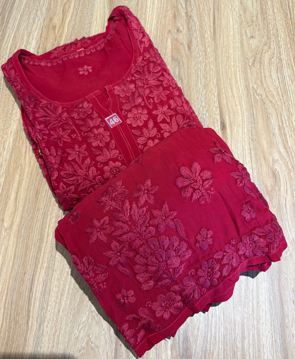 2 Piece Chikankari Set With Lining