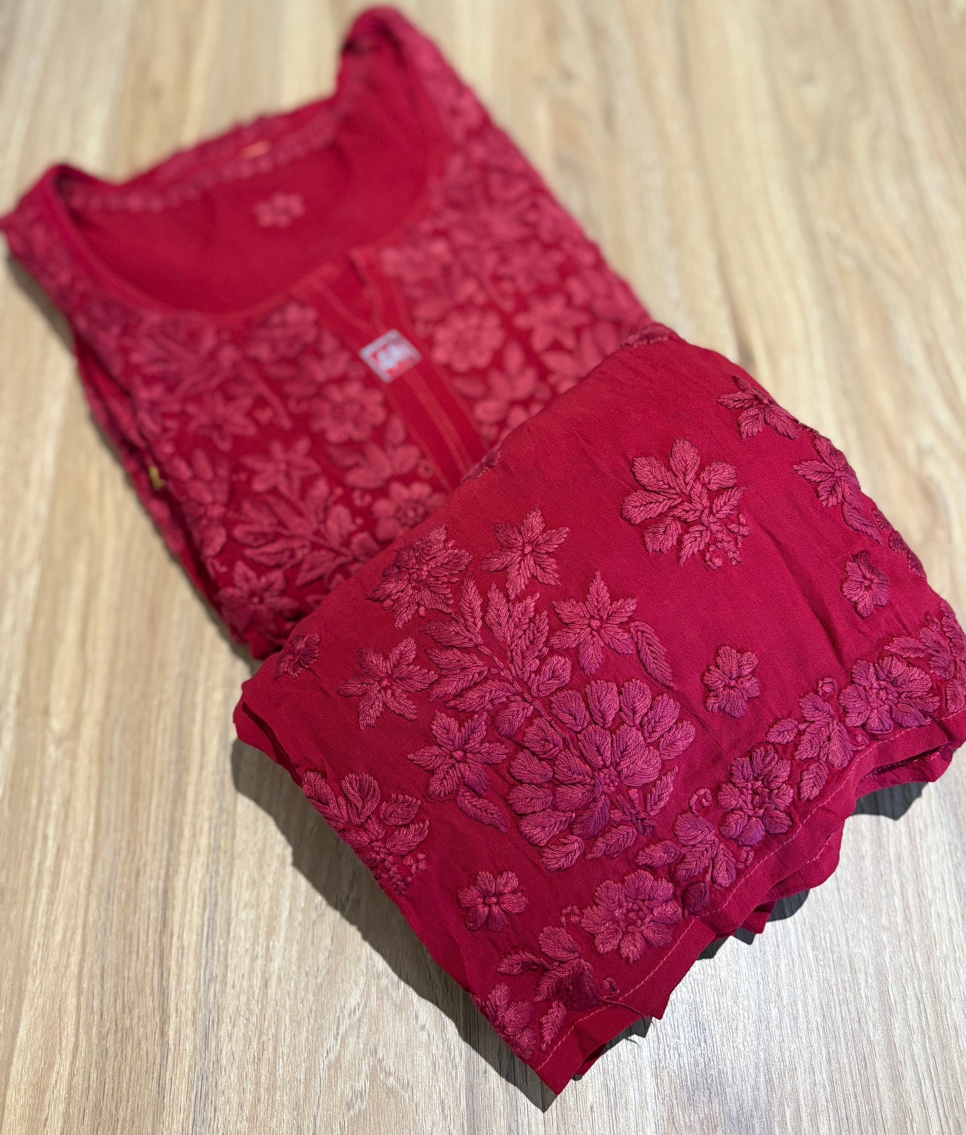 2 Piece Chikankari Set With Lining