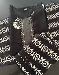 White & Black Pure Cotton Kurta Sets