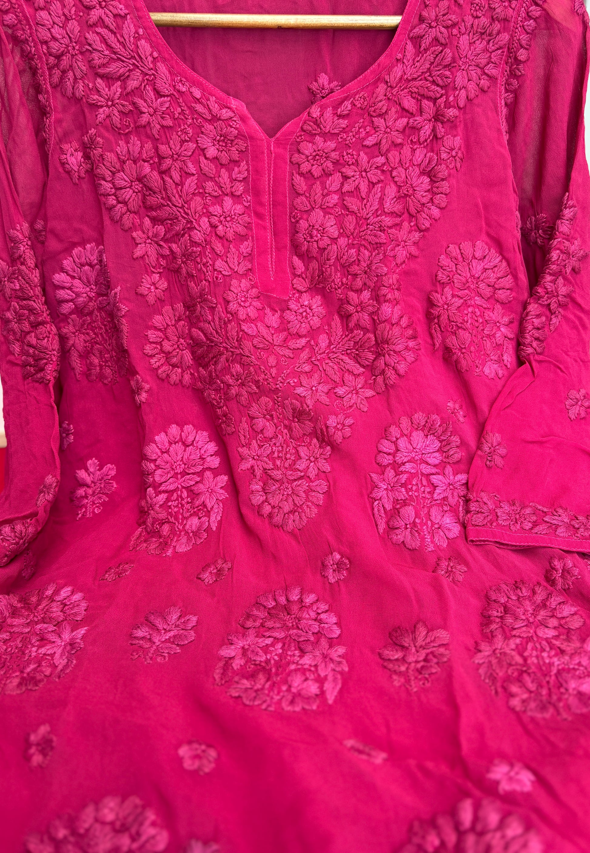 Viscose Premium 3D Chikankari Kurti
