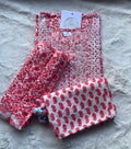 Three Piece Cotton Set - Red