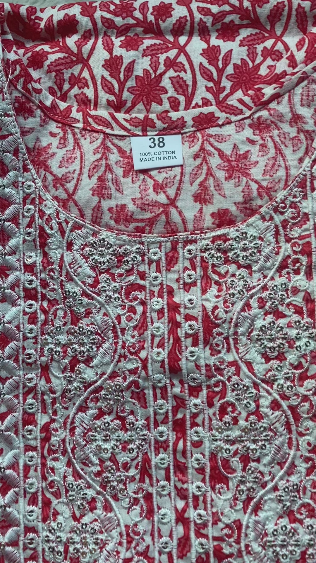 Three Piece Cotton Set - Red